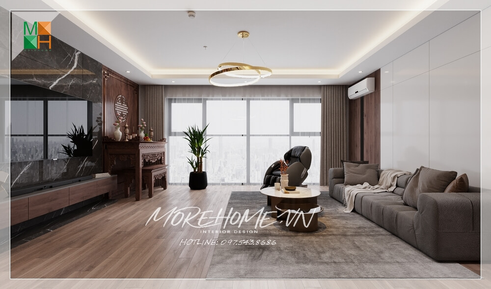 *Thiết kế chung cư phong cách hiện đại tạo nên không gian sống đẳng cấp